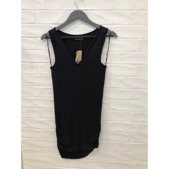 MICHAEL Stars Maternity Shine V Neck Shirred Tank - Picture 4 of 9
